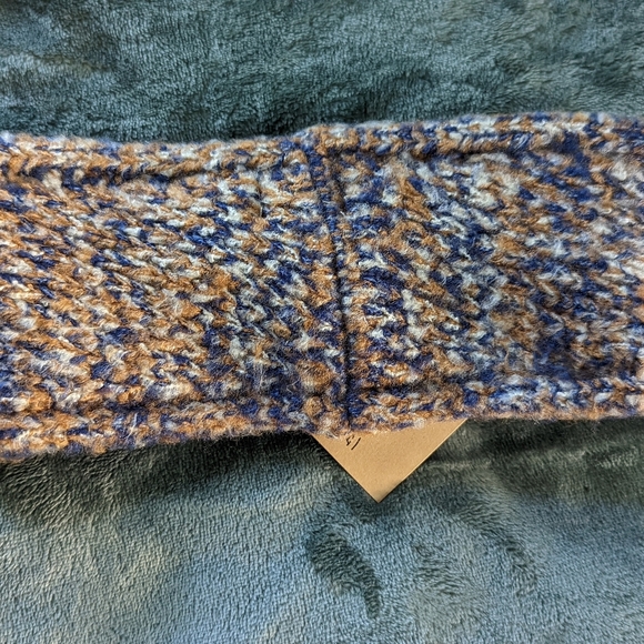 NWT FRYE AND CO deep indigo space dyed cream/comfy interior warm ear muff - Picture 2 of 4